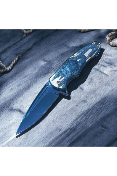 VAS.QUE Ayı Kabartmalı Çelik Çakı - Resim 5