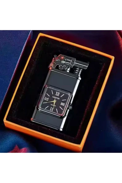 M Mazzanti Silah Modeli İsime Özel Pürmüz Çift Çıkışlı Çakmak - Resim 4