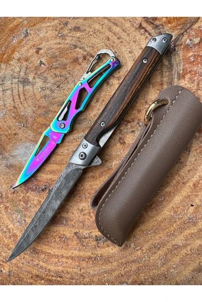 VAS.QUE M390 Damasgus Işlemeli Çelik Çakı ürün görseli