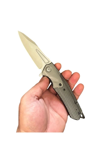 VAS.QUE Karbon Detaylı Ultra Keskin Çelik Çakı - Resim 5