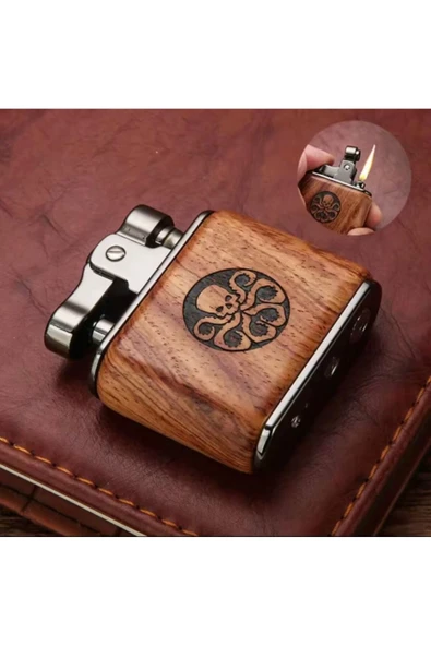 M Mazzanti Honest Benzinli Ahşap Çakmak - Resim 4