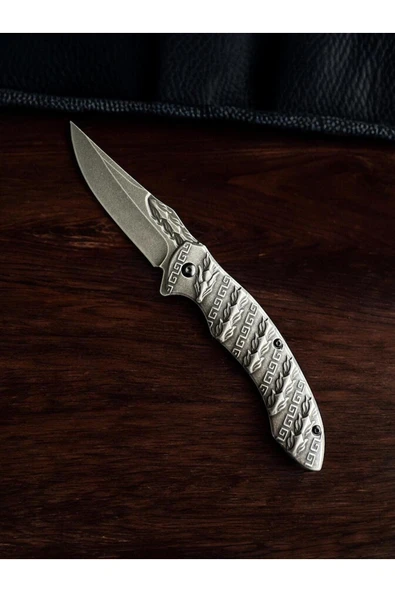 VAS.QUE Otantik Model Kamp Cep Çakısı Full Çelik - Resim 2