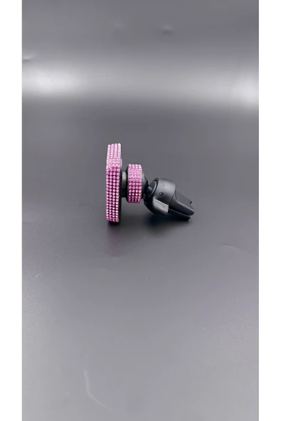 Taş Kaplamalı Mıknatıslı Araç İçi Telefon Tutucu Uyumlu Çift Kilit Sistemli - 3