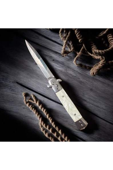 M Mazzanti Sedef Magnum İtalyan Çelik Çakı - Resim 3