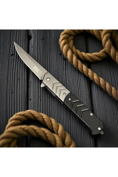 VAS.QUE Siyah Ultra KEskin Çelik Çakı - Resim 3