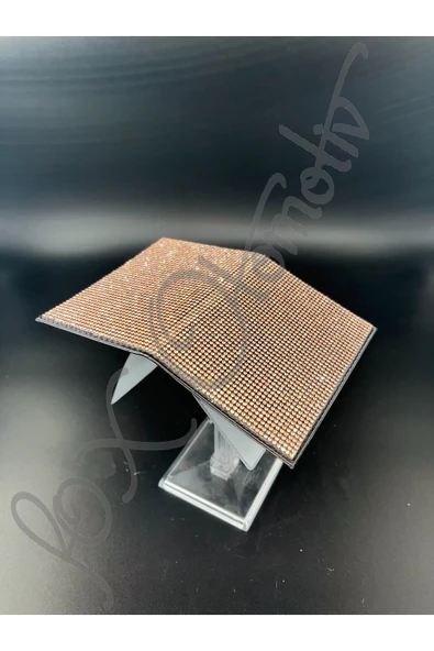 Rose Gold Taşlı Ruhsat Kabı