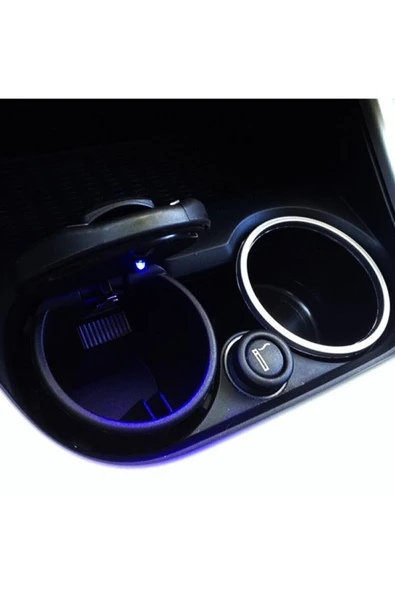 Işıklı Bardaklık Bmw Tip Oto Araç Her Araca Uyumlu - 4