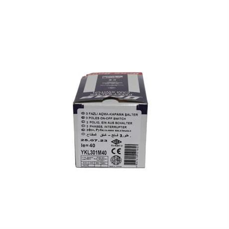 Opaş 3x40a 0-1 Aç-Kapa Mini Tip Kilitli Pako Şalter - YKL301M40 - Resim 4