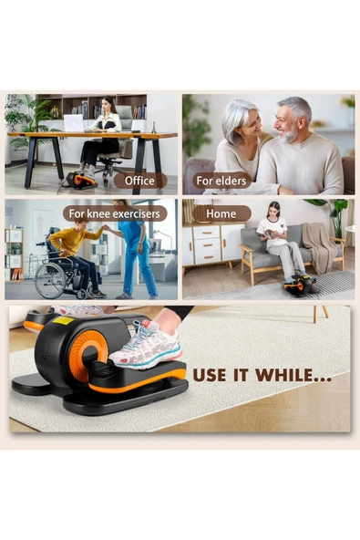 Glr Ty-002 Masa Altı Step Aleti | Kumandalı Mini Eliptik Dijital Göstergeli Kondisyon Bisikleti - 11