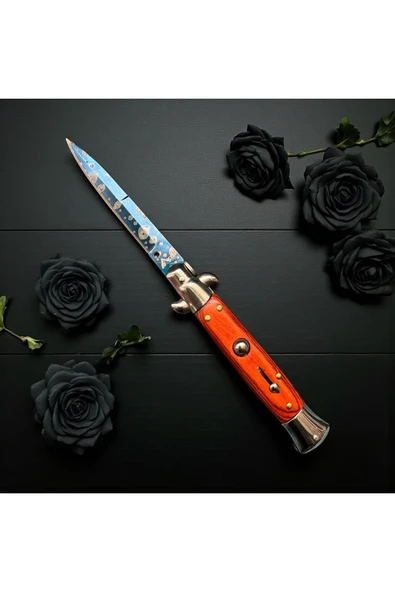 VAS.QUE İtalyan Ahşap Kabze Çakı - Resim 4