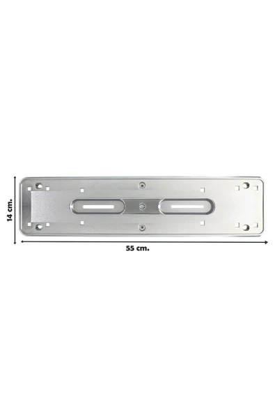 Oto Plakalık Hummer Tipi Abs Plastik Üzerine Krom Kaplama 1 Takım 2 Adet - 2