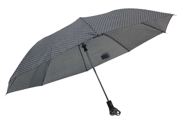 Otomatik Açılır 8 Telli 2 Katlamalı Kadın Şemsiyesi Rüzgara Dayanıklı Kırılmaz Portatif CV26L4 - 2
