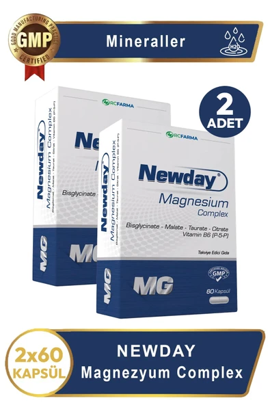 Newday Magnezyum Complex 60 Kapsül 2 Adet ürün görseli 1