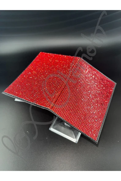 Yılbaşına Özel Kırmızı Taşlı Ruhsat Kabı