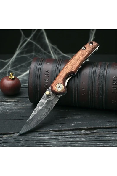 VAS.QUE El Yapımı Damasgus Çelik Çakı - Resim 2