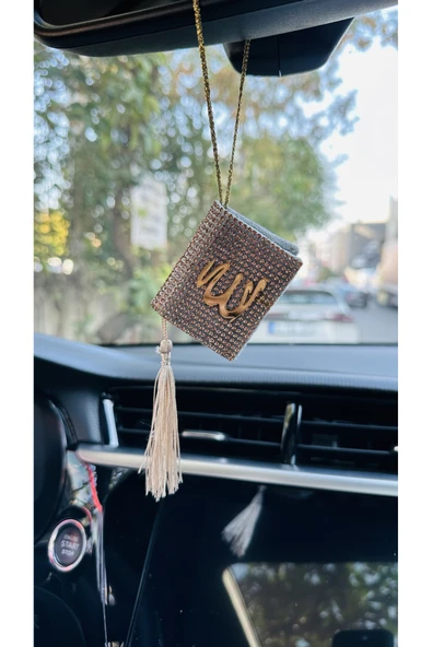 Taşlı Dikiz Aynası Allah Yazılı Kuran-ı Kerim