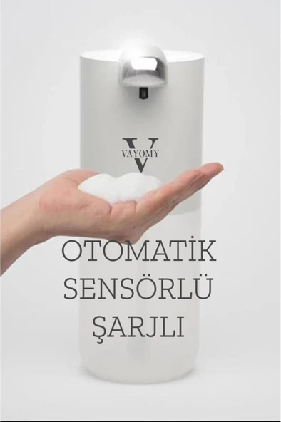 VAYOMY Otomatik Sensörlü Şarjlı Sıvı Sabunluk ürün görseli