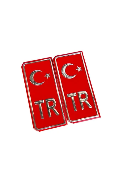 TR Plaka Sticker Yapıştırma Türk Bayrağı