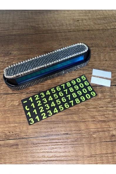 Füme Taşlı Gümüş Üst Detaylı Araç Içi Numaratör