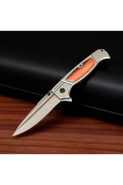 VAS.QUE Ahşap Detaylı Ultra Keskin Çelik Çakı ürün görseli