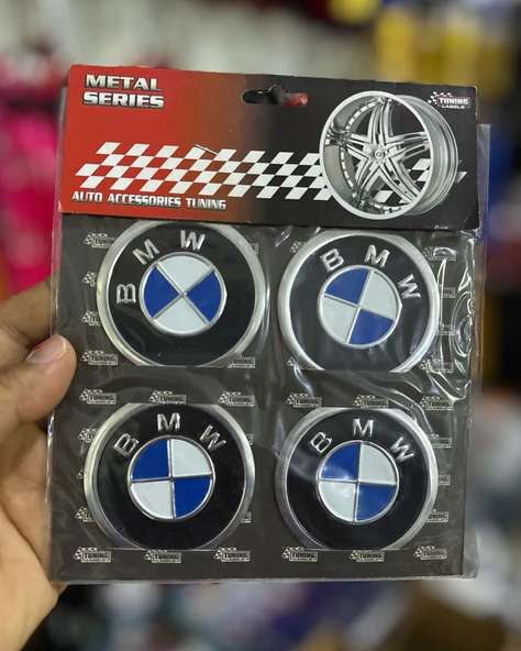 Bmw Uyumlu, Jant Göbeği Arması, Sticker 4'lü Set 60mm ürün görseli