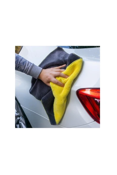 50x40 Cm Çift Taraflı Mikrofiber Oto Kurulama Havlusu Süper Emiş Güçlü Profesyonel Temizlik Bezi - 3