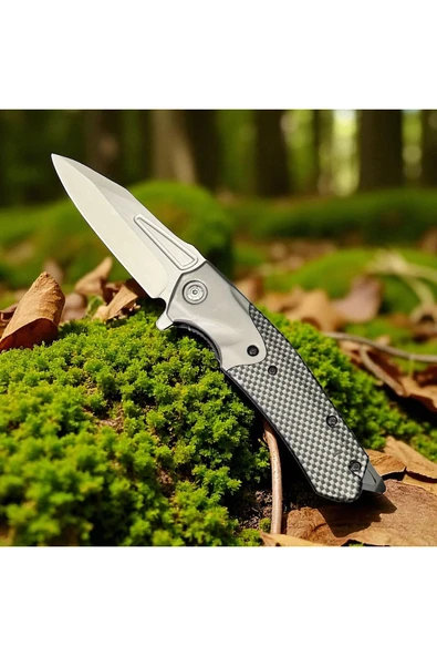 VAS.QUE Karbon Detaylı Ultra Keskin Çelik Çakı - Resim 3