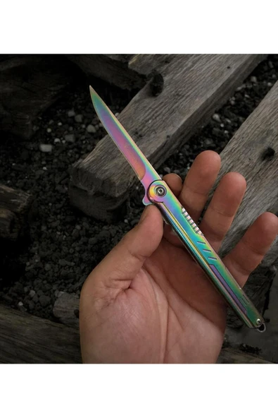 VAS.QUE M390 Rainbow Çelik Çakı - Resim 3