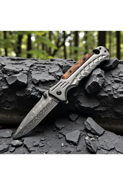 VAS.QUE Browning Damasgus Çelik Çakı - Resim 3