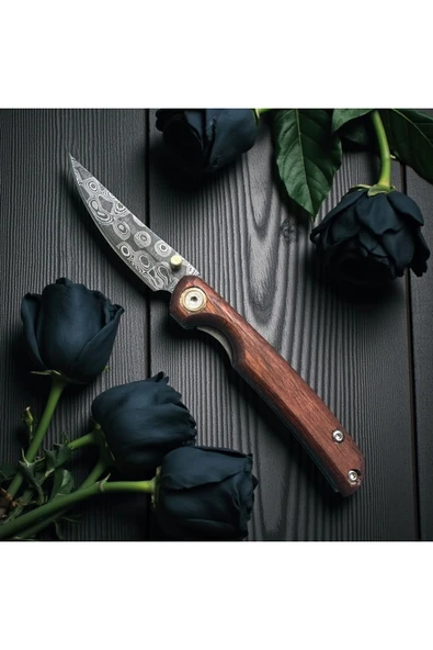 VAS.QUE El Yapımı Damasgus Çelik Çakı ürün görseli