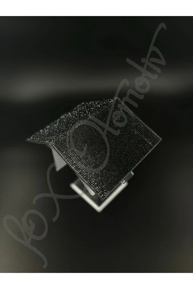 Pırlanta Taşlı Siyah Ruhsat Kabı