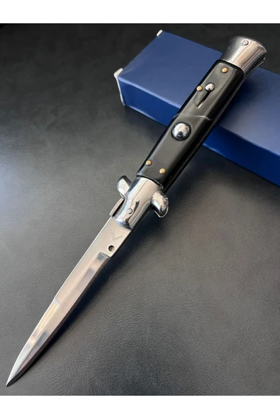 VAS.QUE Akc Siyah Italyan Stilletto Çakı ürün görseli