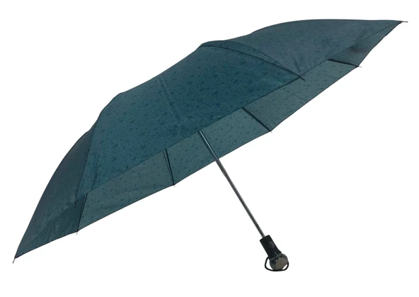 Otomatik Açılır 8 Telli 2 Katlamalı Kadın Şemsiyesi Rüzgara Dayanıklı Kırılmaz Portatif CV26L6 - 2