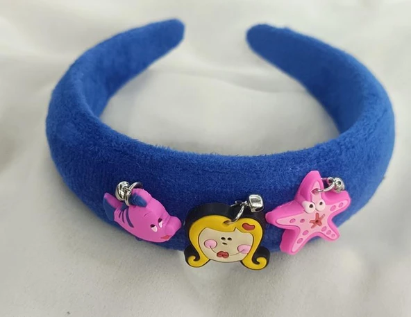 Taç Kız Çocuk Renkli Desenli Saç Aksesuarı - 4