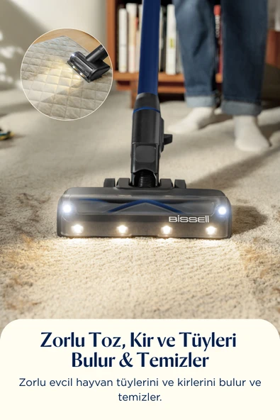 Bissell FurGuard Pro 2'si 1 Arada Kablosuz Dikey Süpürge - Resim 6