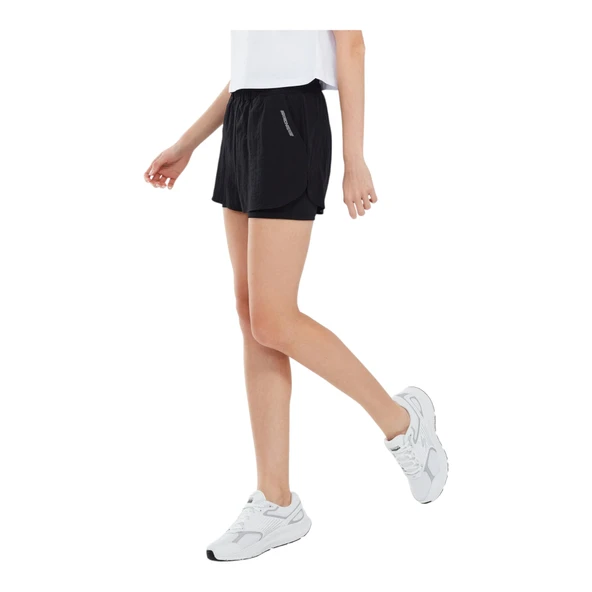 Kadın Siyah Şort S241144-001 - Resim 3