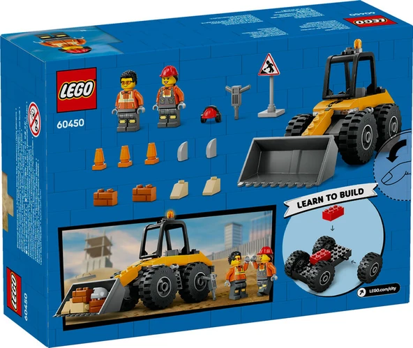 LEGO® City Sarı Tekerlekli İnşaat Yükleyicisi - 60450 - Resim 7