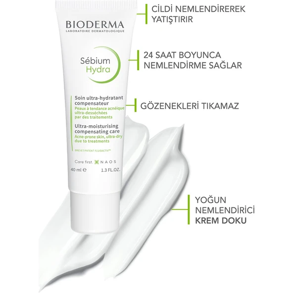 Bioderma Sebium İzokit Set - Sebium Hydra Cleanser 200 ml + Sebium Hydra 40 ml + Cicabio Lip Repair 10 ml - Resim 3