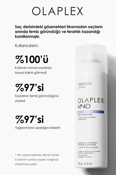 Olaplex N°.4D Clean Volume Detox Dry Shampoo 178 gr Kuru Şampuan - Resim 3