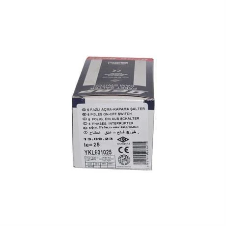 Opaş 6x25A 0-1 Aç-Kapa Kilitli Pako Şalter - YKL601025 - Resim 4