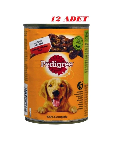 Pedigree Sığırlı Konserve Yaş Köpek Maması 400 G 12x ürün görseli