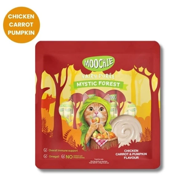 Moochie Tavuk Havuç ve Bal Kabaklı Krema Kedi Ödülü 25 x 15gr - 2
