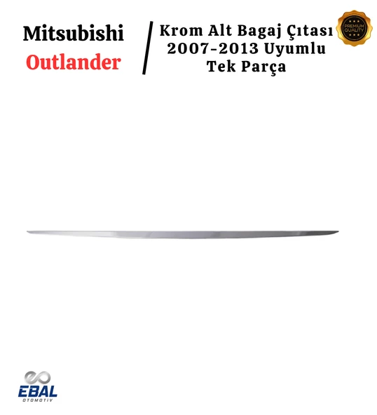 Mitsubishi Outlander Krom Alt Bagaj Çıtası 2007-2013 P. Çelik Uyumlu - Resim 3
