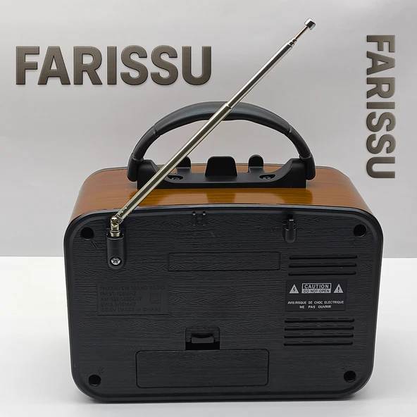 Everton RT-676 Retro Görünümlü 3 Band FM/AM/SW Radyo, Bluetooth Hoparlör ve Fenerli Klasik Tasarım - 5