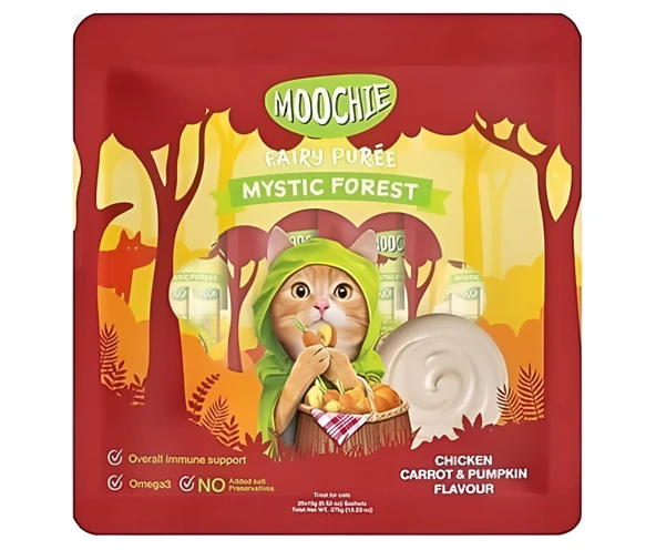 Moochie Tavuk Havuç ve Bal Kabaklı Krema Kedi Ödülü 25 x 15gr - 3