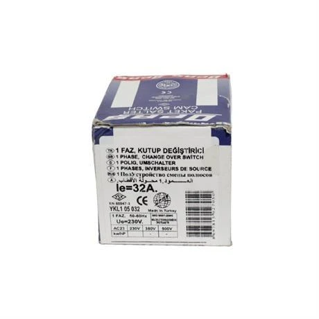 Opaş 1x32A 1-0-2 Kilitli Kutup Değiştirici Pako Şalter - YKL105032 - Resim 4
