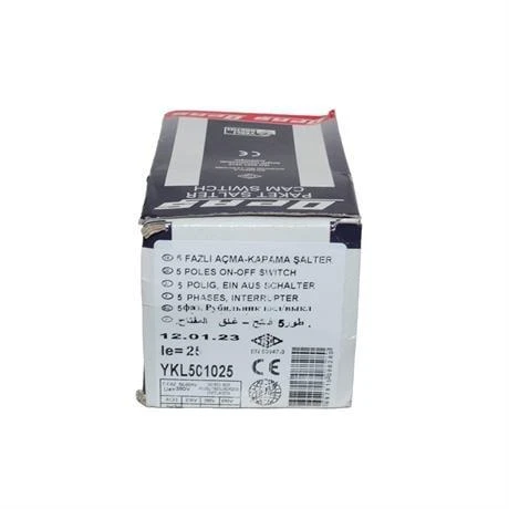 Opaş 5x25A Aç-Kapa 0-1 Kilitli Tip Şalter - YKL501025 - Resim 4