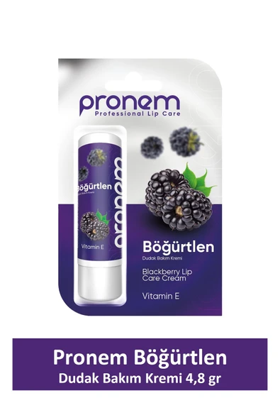 Pronem Dudak Bakım Kremi Böğürtlen 4,8 gr ürün görseli 1