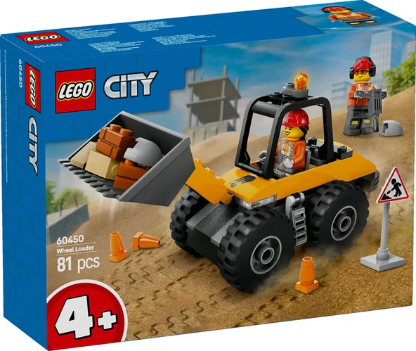 LEGO® City Sarı Tekerlekli İnşaat Yükleyicisi - 60450 - Resim 2