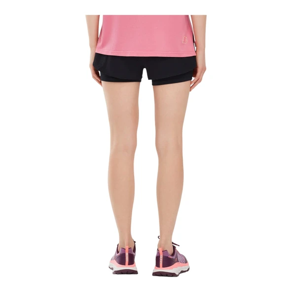 Kadın Siyah Şort S241144-001 - Resim 9